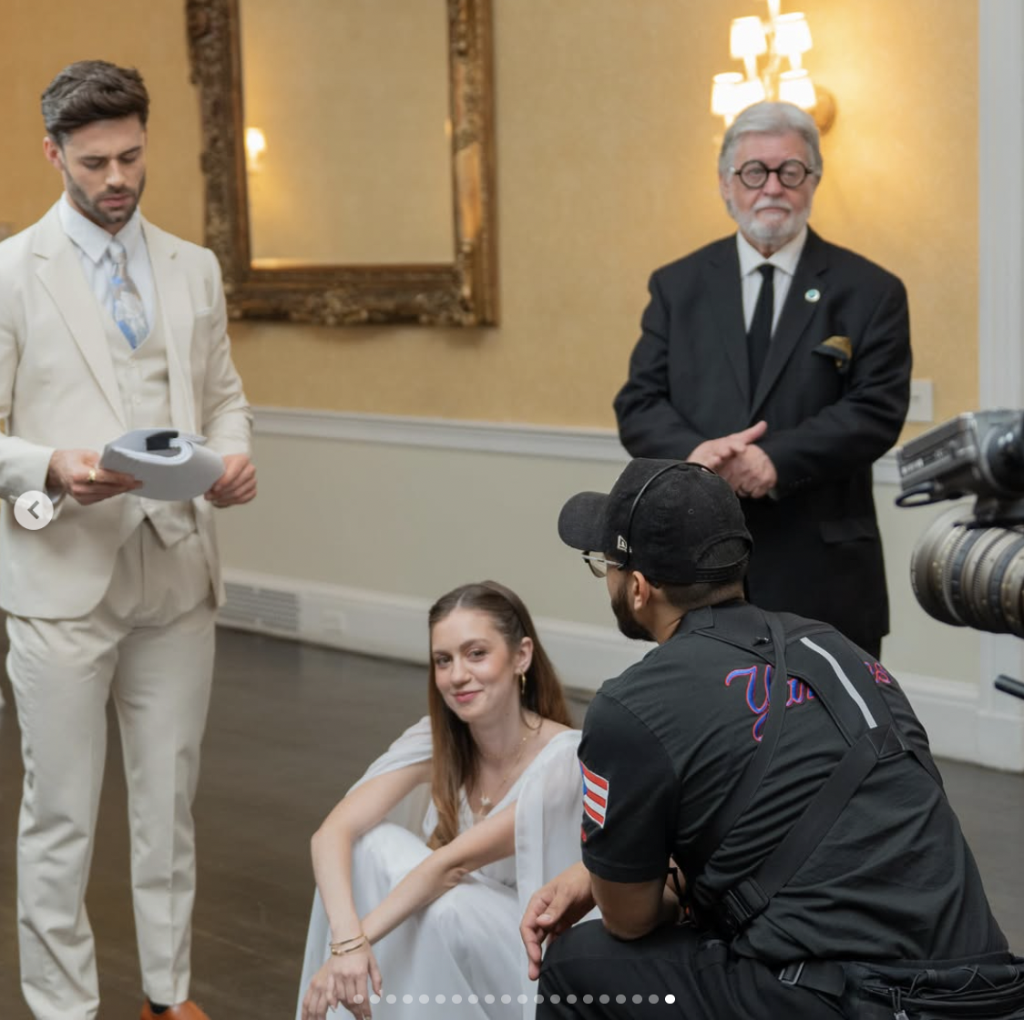 Eric Guilmette and Raina Silver behind the scenes of "Djinn Under Contract" | Source instagram/rainasilver