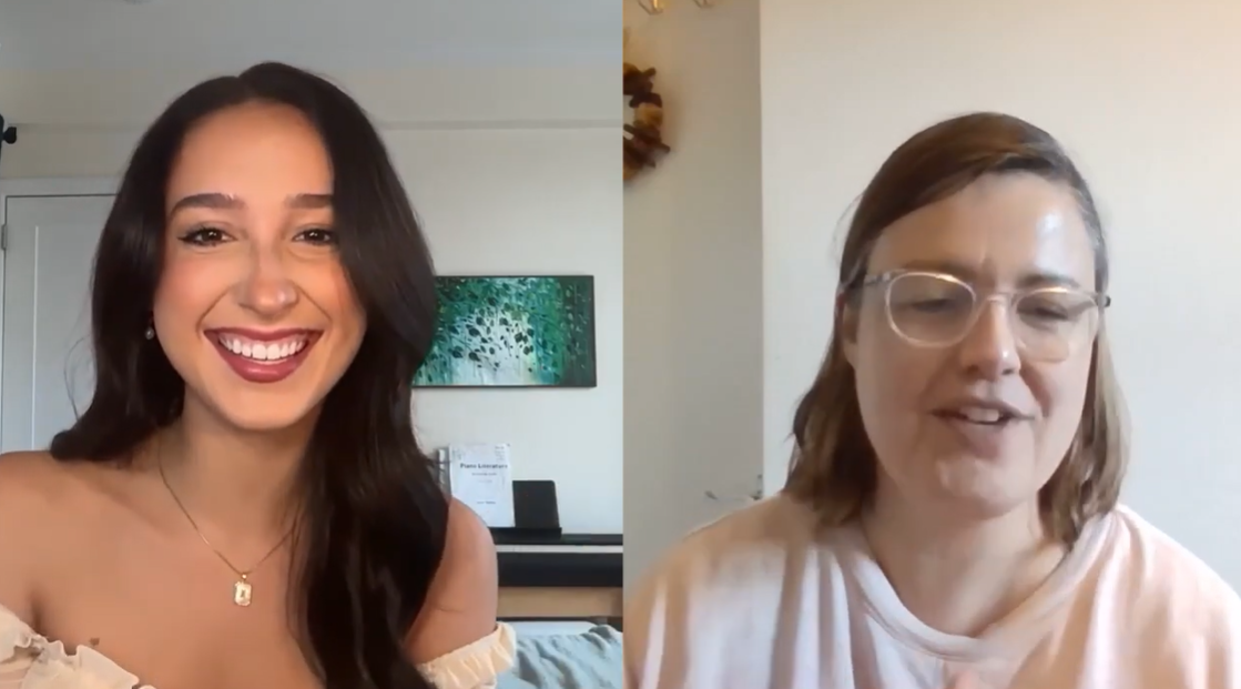 Mariah Moss smiles during Jen Cooper's Vertical Drama Love interview, as posted on April 22, 2025 | Source: YouTube/VerticalDramaLove