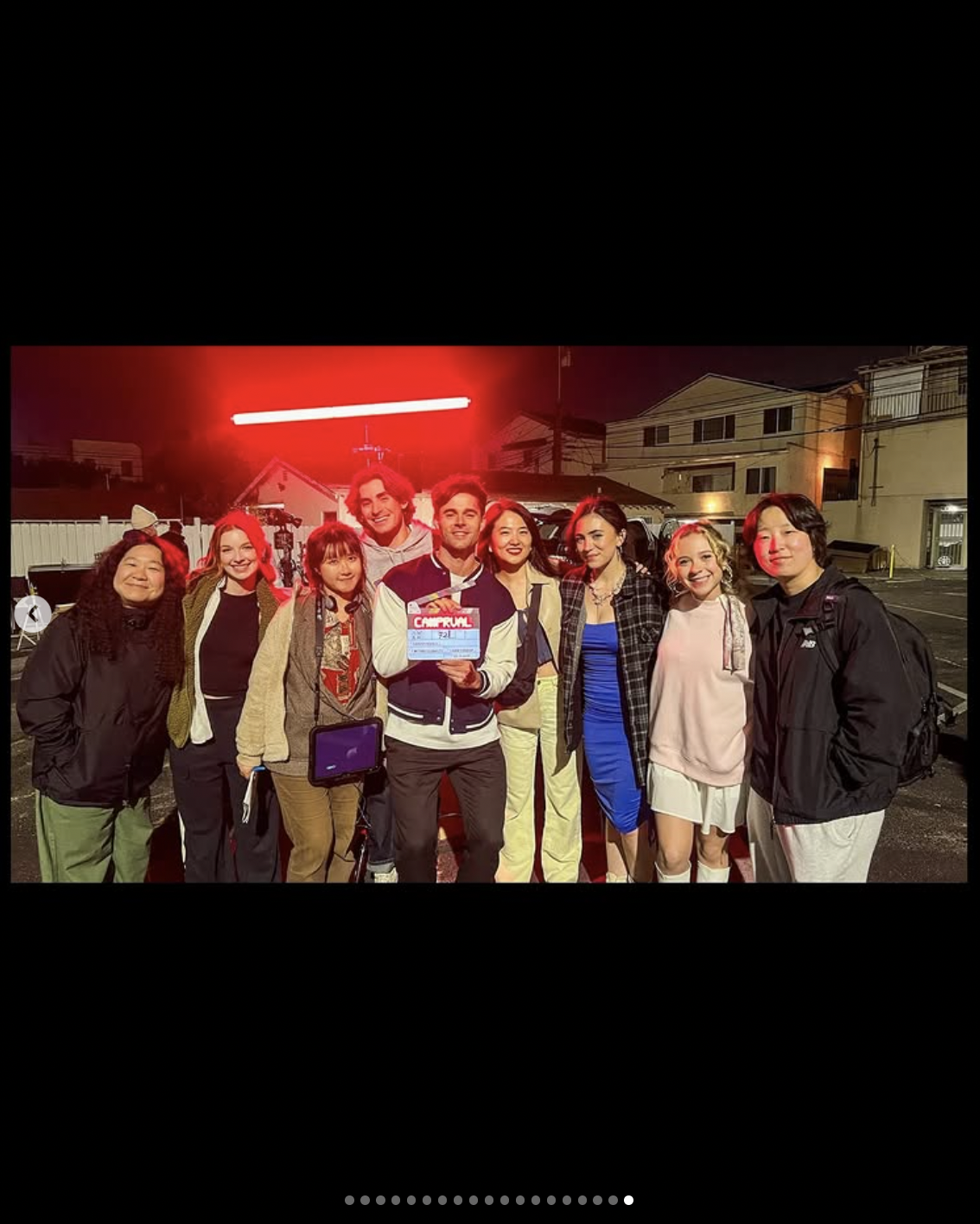 Behind the scenes of "Campus Rivals" | Source: instagram/erictaylorguilmette
