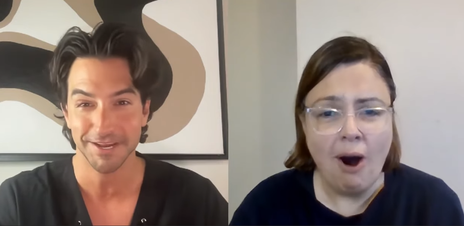 Mark Pontarelli and Jen Cooper during an interview on June 21, 2025 | Source: Youtube/Vertical Drama Love